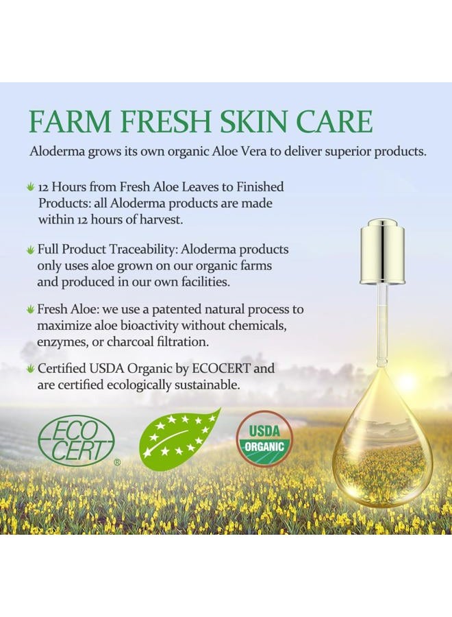 Aloderma Organic Aloe Vera Face Masks - Deep Hydration, Nourishing, Unisex, Skin Treatment, 5 pcs - Image 5